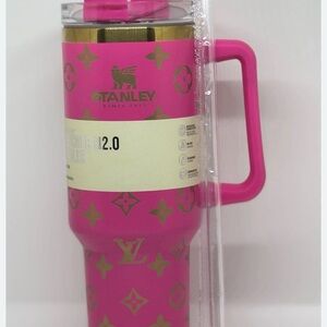 Stanley Pink and Gold Travel Mug